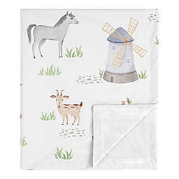 Sweet Jojo Designs® Farm Animals Baby Blanket