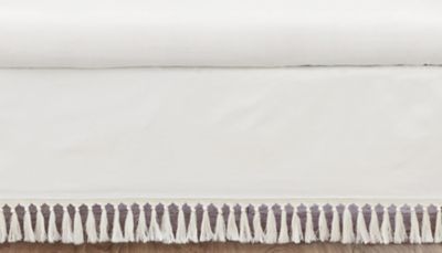 Sweet Jojo Designs&reg; Boho Fringe Crib Skirt in Ivory