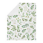 Alternate image 1 for Sweet Jojo Designs&reg; Watercolor Botanical Leaf Baby Blanket in Green/White