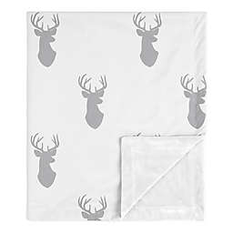 Sweet Jojo Designs® Deer Baby Blanket in Grey