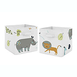 Sweet Jojo Designs® Jungle Storage Bins (Set of 2)