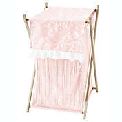 Sweet Jojo Designs&reg; Lace Laundry Hamper in Pink/White<br />