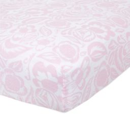 aden + anais™ essentials Damsel Fitted Crib Sheet in Pink