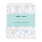 Alternate image 1 for aden + anais&trade; essentials History Muslin Fitted Crib Sheet in Grey