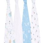 Alternate image 2 for aden + anais&trade; essentials 4-Pack Explorers Swaddle Blankets in Blue