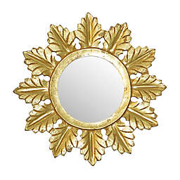W Home™ Starburst 14-Inch Round Wall Mirror in Matte Gold