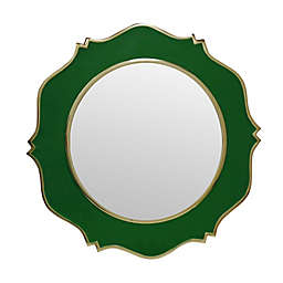 W Home™ 18-Inch Round Enamel Wall Mirror in Green