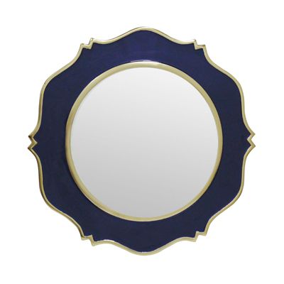 W Home&trade; 18-Inch Round Enamel Wall Mirror
