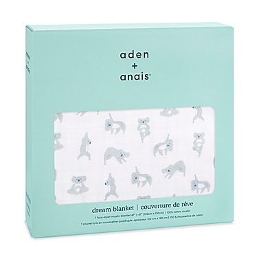 aden + anais&trade; essentials Now + Zen Muslin Dream Blanket in Grey. View a larger version of this product image.