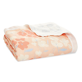 Aden & Anais Oversized Silky Soft Muslin Baby Blanket Pebble Shibori NEW 