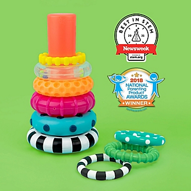 Sassy Stack of Circles Stem Toy. View a larger version of this product image.
