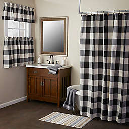 SKL Home 72-Inch x 72-Inch Grandin Shower Curtain in Black