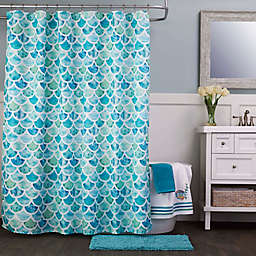 SKL Home Ocean Watercolor Scales Shower Curtain Collection
