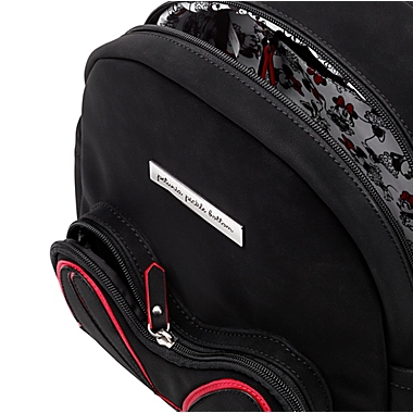 Petunia Pickle Bottom&reg; Signature Minnie Mouse Mini Diaper Bag Backpack in Black. View a larger version of this product image.