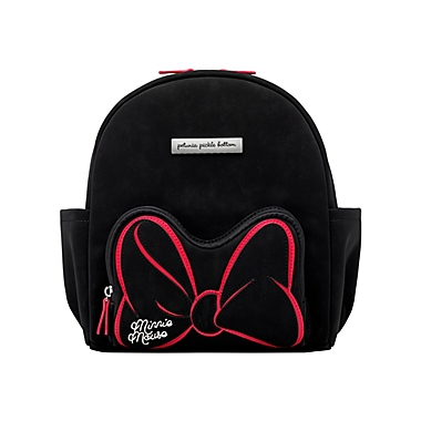 Petunia Pickle Bottom&reg; Signature Minnie Mouse Mini Diaper Bag Backpack in Black. View a larger version of this product image.