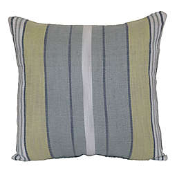 Bee & Willow™ Woven Stripe Square Indoor/Outdoor Throw Pillow in Blue/Green