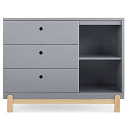 Delta Children&reg; Poppy 3-Drawer Dresser in Grey/Natural