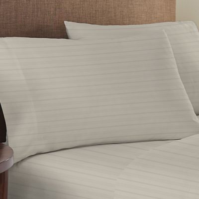Nestwell&trade; Egyptian Cotton 625-Thread Count King Pillowcases in Dove Stripe (Set of 2)