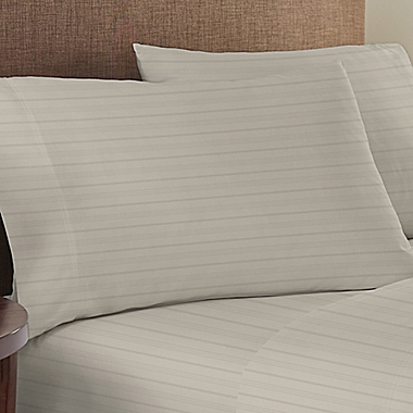 Nestwell&trade; Egyptian Cotton 625-Thread Count Standard Pillowcases in Dove Stripe (Set of 2). View a larger version of this product image.