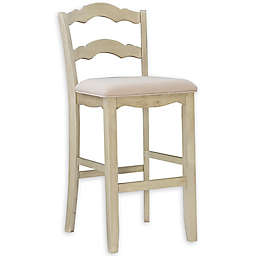 May 30-Inch Bar Stool in White Wash