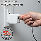 Alternate image 1 for Sharper Image&reg; Fast-Charging Portable Adapter with Lightning Charging Cable