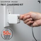 Alternate image 1 for Sharper Image&reg; Fast-Charging Portable Adapter with Lightning Charging Cable
