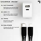 Alternate image 3 for Sharper Image&reg; Fast-Charging Portable Adapter with Lightning Charging Cable