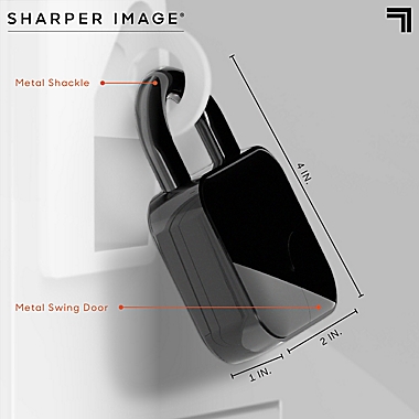 Sharper Image&reg; Fingerprint Lock in Black. View a larger version of this product image.