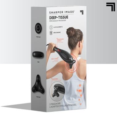 Sharper Image&reg; Single Node Percussion Corded Massager. View a larger version of this product image.