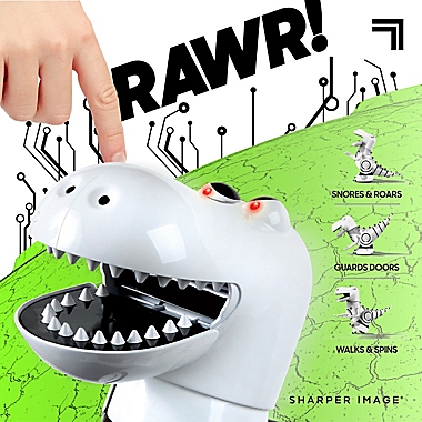 Sharper Image&reg; Robotosaur Trainable Robotic Dinosaur in White. View a larger version of this product image.