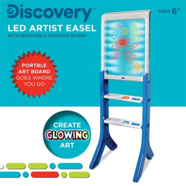 Discovery Kids LED Artist Easel 13-Piece Playset. View a larger version of this product image.