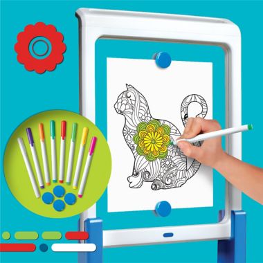 Discovery Kids LED Artist Easel 13-Piece Playset. View a larger version of this product image.