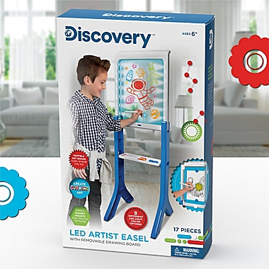 Discovery Kids LED Artist Easel 13-Piece Playset. View a larger version of this product image.