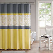 510 Design Donnel Embroidered Shower Curtain