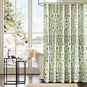 Intelligent Design Tasia Shower Curtain in Green