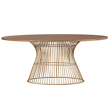 INK+IVY&reg; Mercer Oval Dining Table in Bronze. View a larger version of this product image.