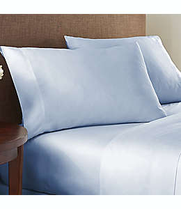 Set de sábanas king de algodón NestWell™ de 180 hilos color azul neblina