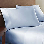 Nestwell&trade; Garment Washed Percale 180-Thread-Count Twin XL Sheet Set in Blue Fog