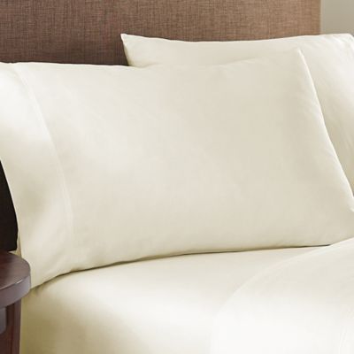 Nestwell&trade; Washed Cotton Percale 180-Thread-Count King Pillowcases in Birch (Set of 2)