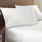 Alternate image 0 for Nestwell&trade; Washed Cotton Percale 180-Thread-Count Queen Sheet Set in White