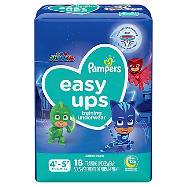 Pampers&reg; Easy Ups&trade; Size 4-5T 18-Count Jumbo Pack Boy&#39;s Training Underwear. View a larger version of this product image.