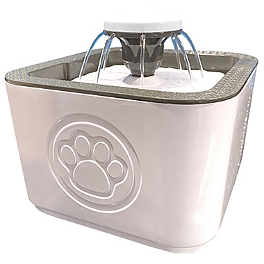 Bell + Howell&reg; Paw Perfect ASTV Pet Water Fountain in White. View a larger version of this product image.