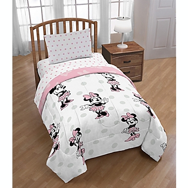 Disney Minnie Mouse All About The Dots Reversible Twin Comforter 