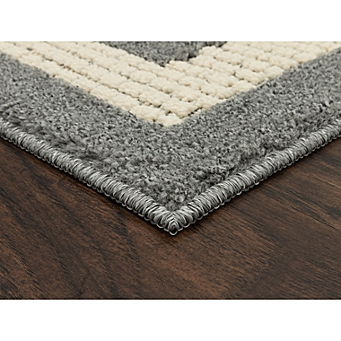 Maples Weston 20&quot; x 34&quot; Border Area Rug in Grey. View a larger version of this product image.