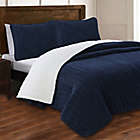 Alternate image 0 for Estate Collection Caleb 2-Piece Reversible Twin Quilt Set in Navy