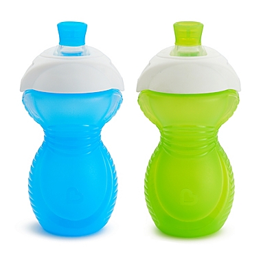 Munchkin&reg; Click Lock&trade; 9 oz. Bite Proof Sippy Cups in Blue/Green (Set of 2). View a larger version of this product image.