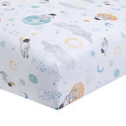 aden + anais&trade; essentials Space Muslin Fitted Crib Sheet in Blue