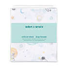 Alternate image 1 for aden + anais&trade; essentials Space Muslin Fitted Crib Sheet in Blue
