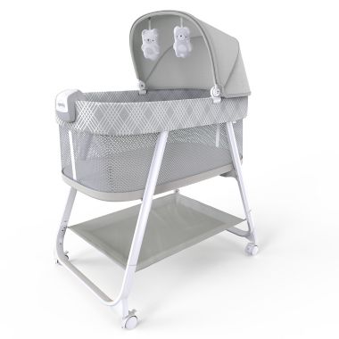 Ingenuity&trade; Lullanight Soothing Bassinet in Grey. View a larger version of this product image.