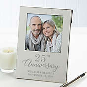 Anniversary Personalized Picture Frame in Silver